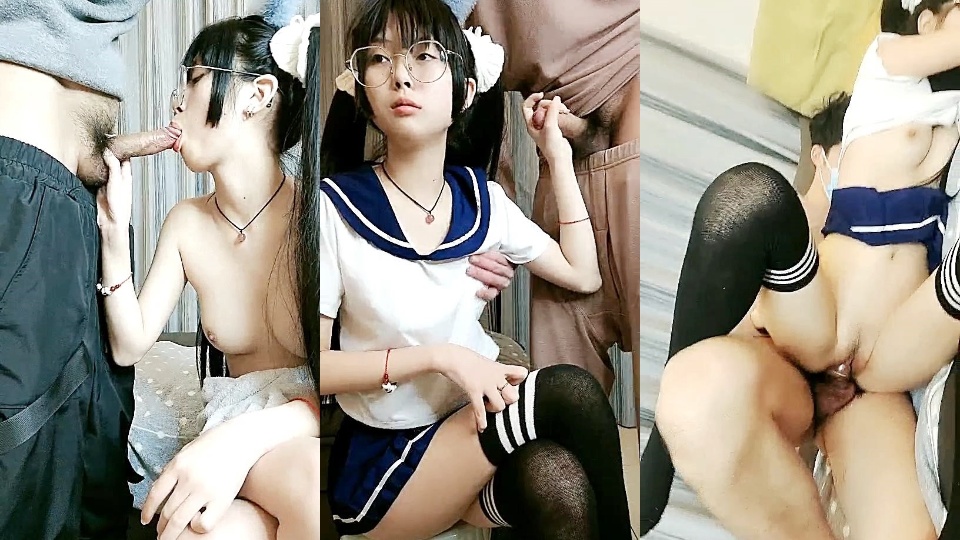 双马尾极品JK制服萝莉【专属小女友】 ，穿着JK制服大屌直接操嫩逼美穴,男同学上阵再操一炮